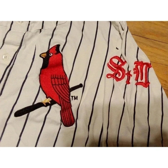 St. Louis Cardinals Pinstripe Jersey SGA Adult XL - Picture 3 of 9